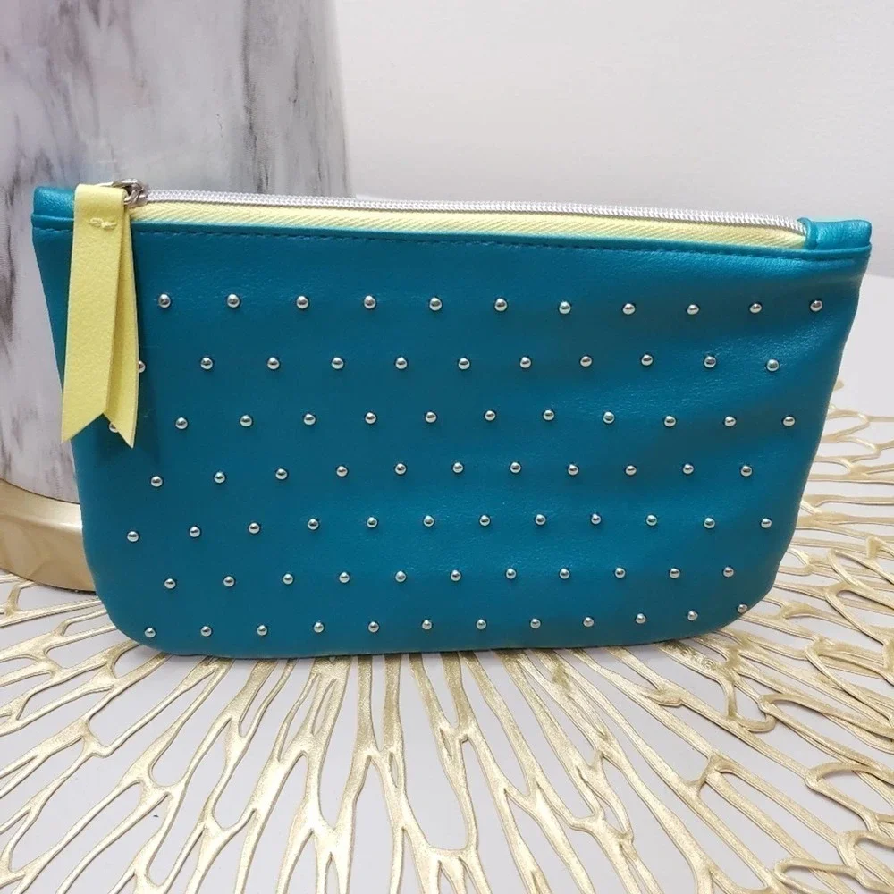 IPSY 100th Glam Bag Turquoise studded Neon…